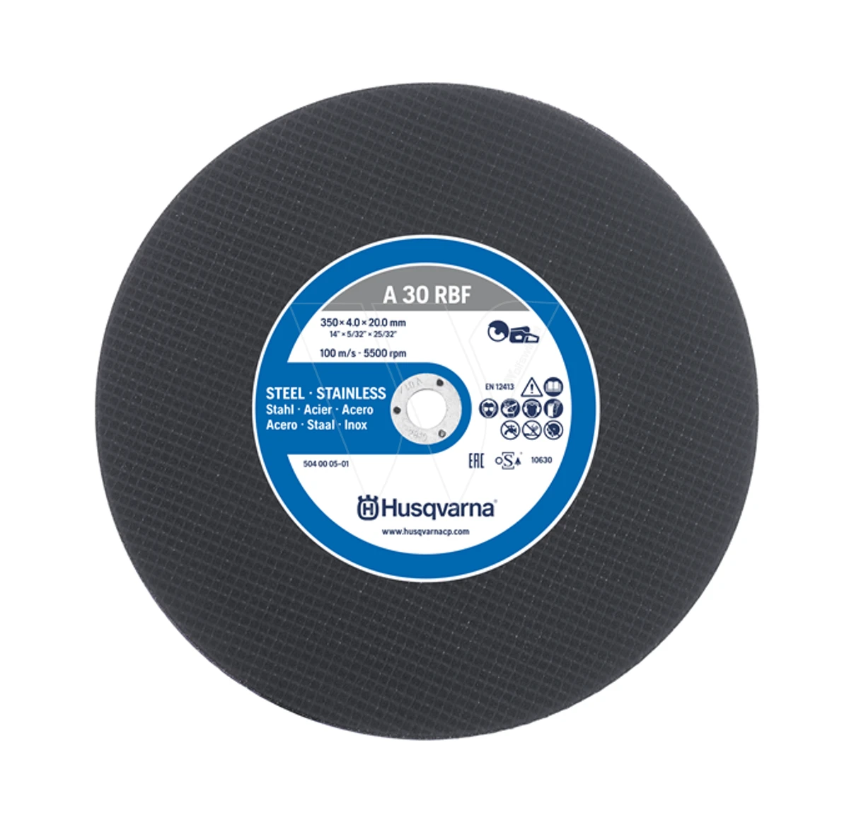 Husqvarna Doorslijpschijf 350 Staal 20mm