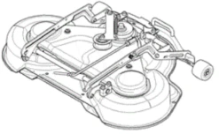 Jonsered Maaidek Kaal 94cm Zwart