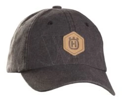 Husqvarna Cap Graniet Lederen Patch