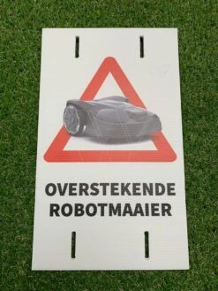 Bordje Overstekende Robotmaaier 37x23 Nl